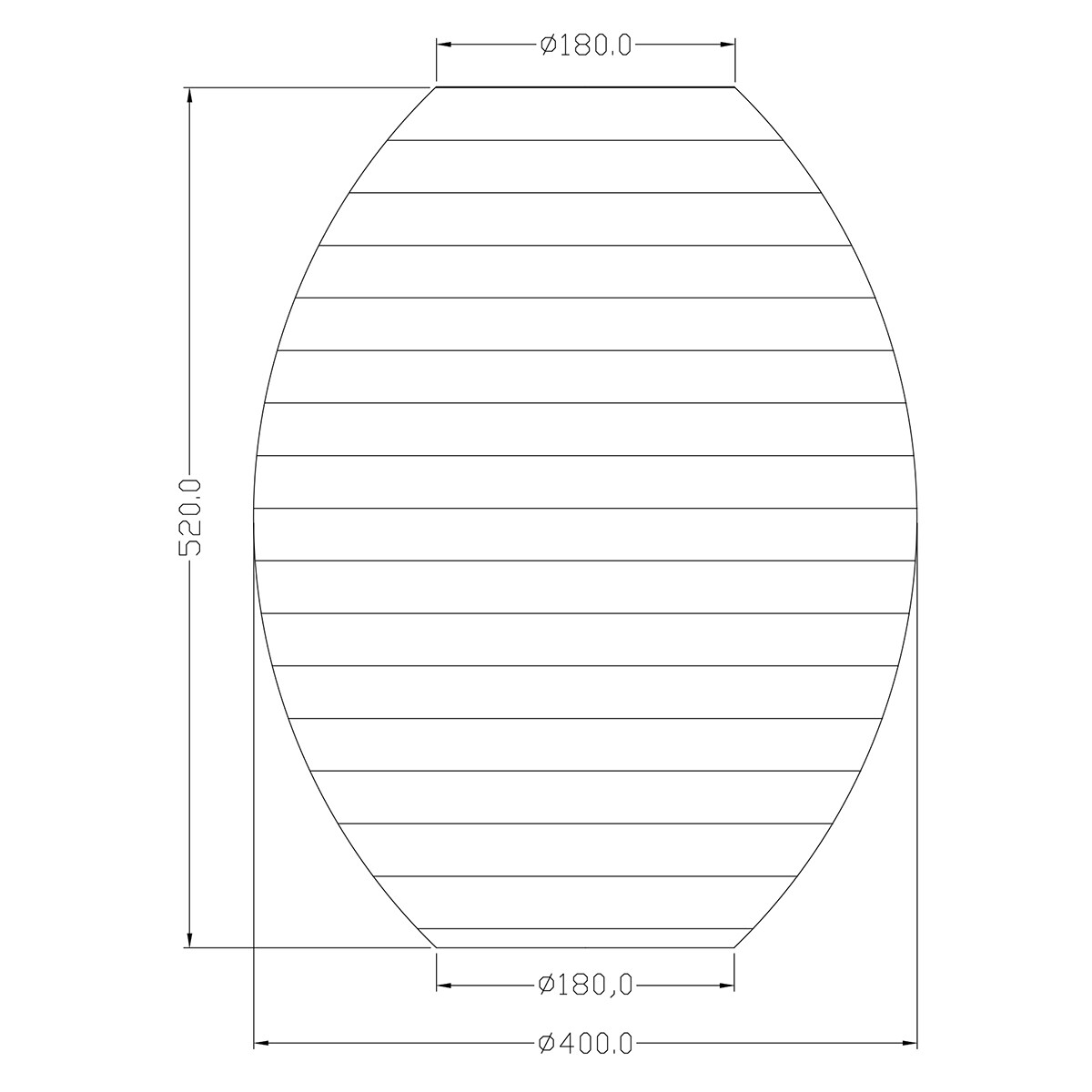 LED Deckenleuchte - Deckenbeleuchtung - Trion Ponton - E27 Sockel - Oval - Mattweiß - Papier