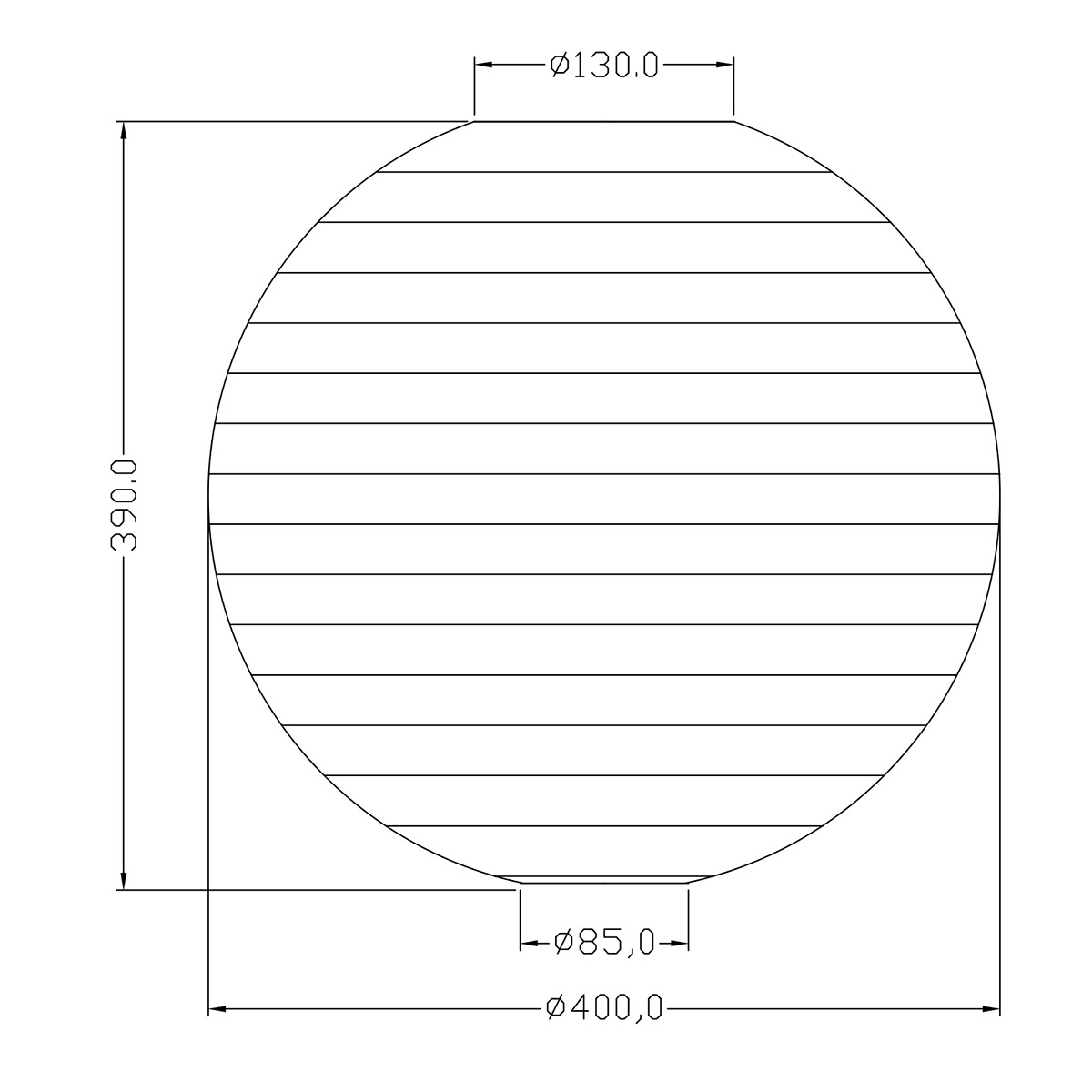 LED Deckenleuchte - Deckenbeleuchtung - Trion Ponton - E27 Sockel - Rund - Mattgrün - Papier