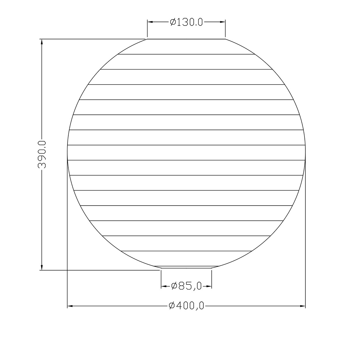 LED Deckenleuchte - Deckenbeleuchtung - Trion Ponton - E27 Sockel - Rund - Türkis - Papier