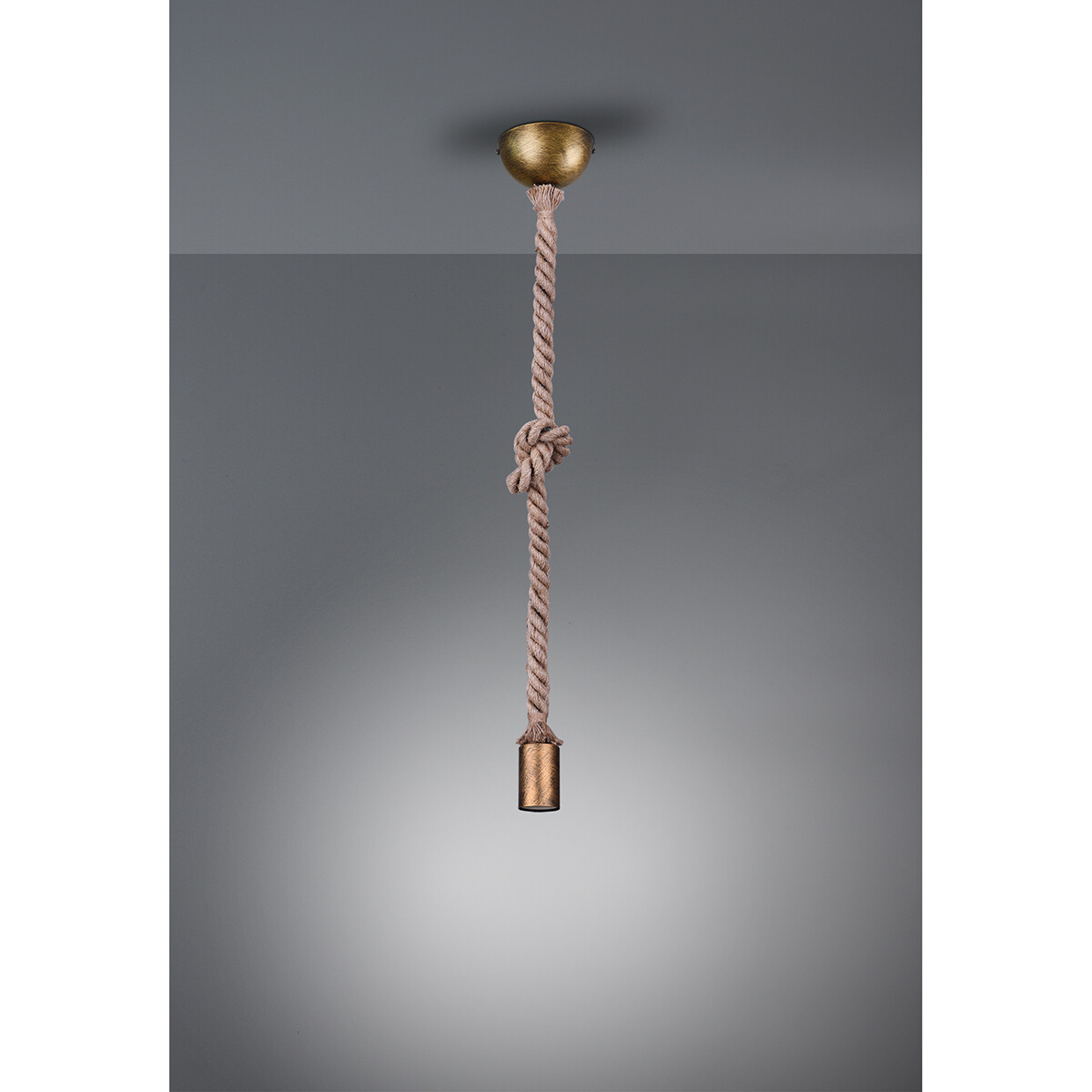 LED Deckenleuchte - Deckenbeleuchtung - Trion Robin - E27 Sockel - 1-flammig - Rund - Alte Bronze - Aluminium