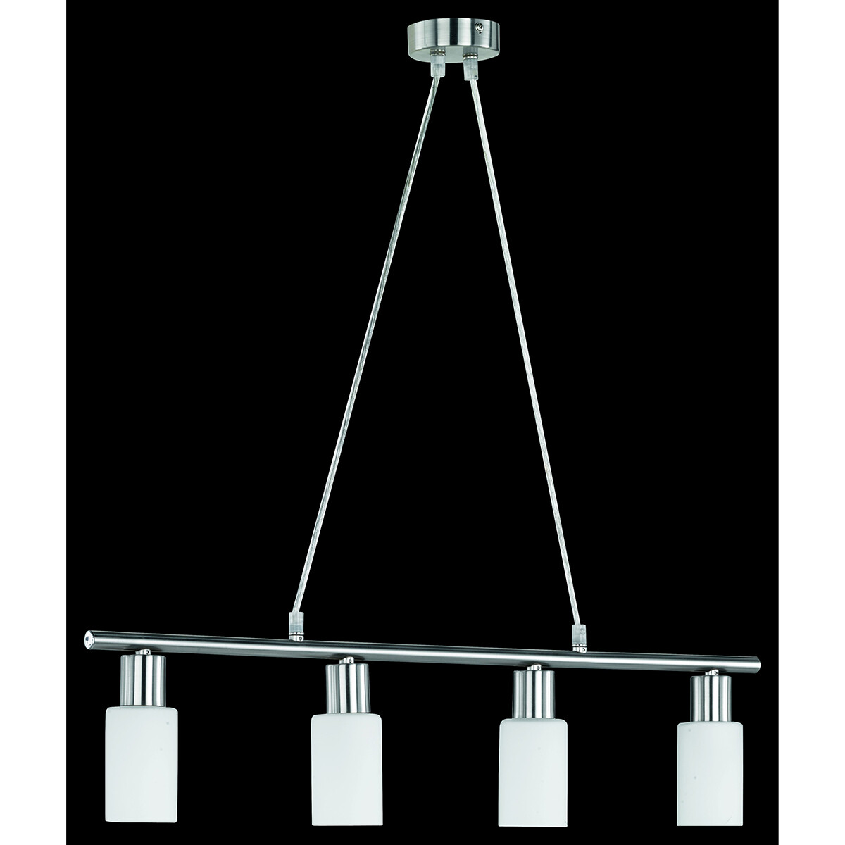 LED Deckenleuchte - Deckenbeleuchtung - Trion Smast - E14 Sockel - Rechteckig - Mattes Nickel - Aluminium