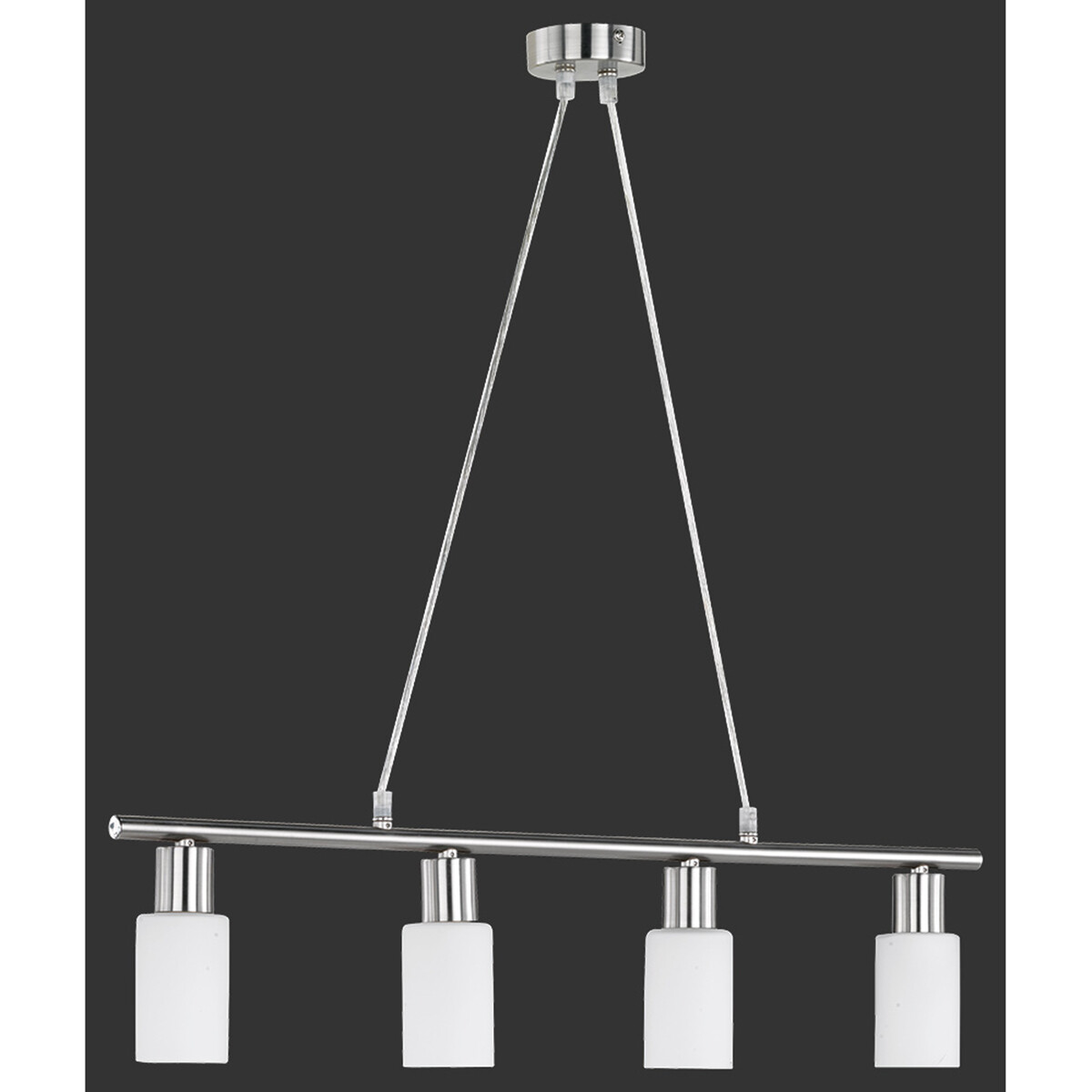 LED Deckenleuchte - Deckenbeleuchtung - Trion Smast - E14 Sockel - Rechteckig - Mattes Nickel - Aluminium