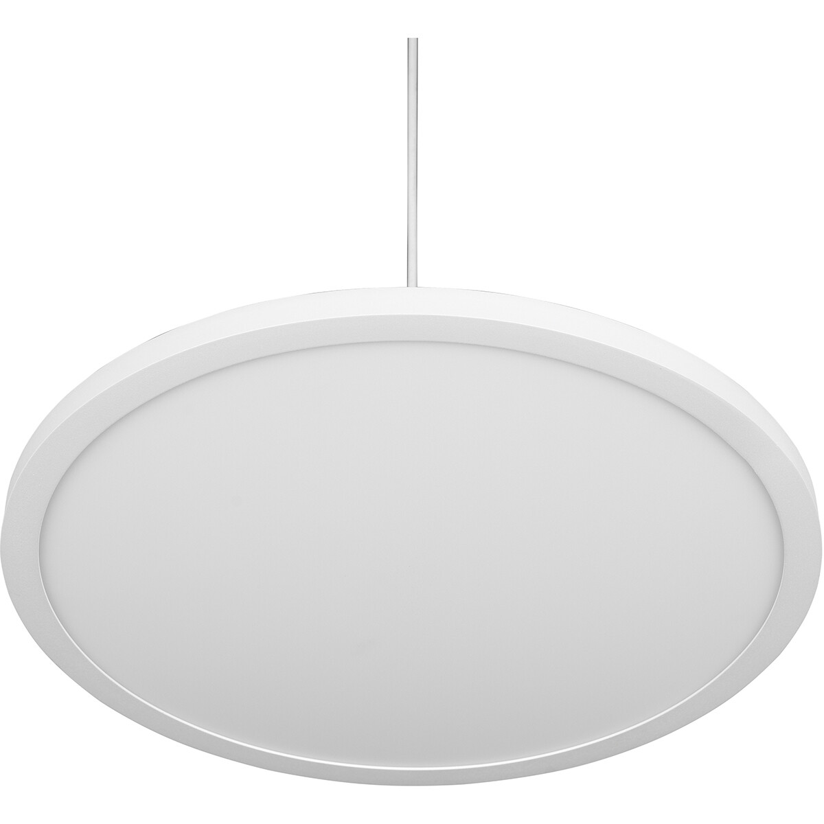 LED Hängelampe - Hängeleuchte - Trion Trula - 29W - Neutralweiß 4000K - Dimmbar - Rund - Matt Weiß - Aluminium