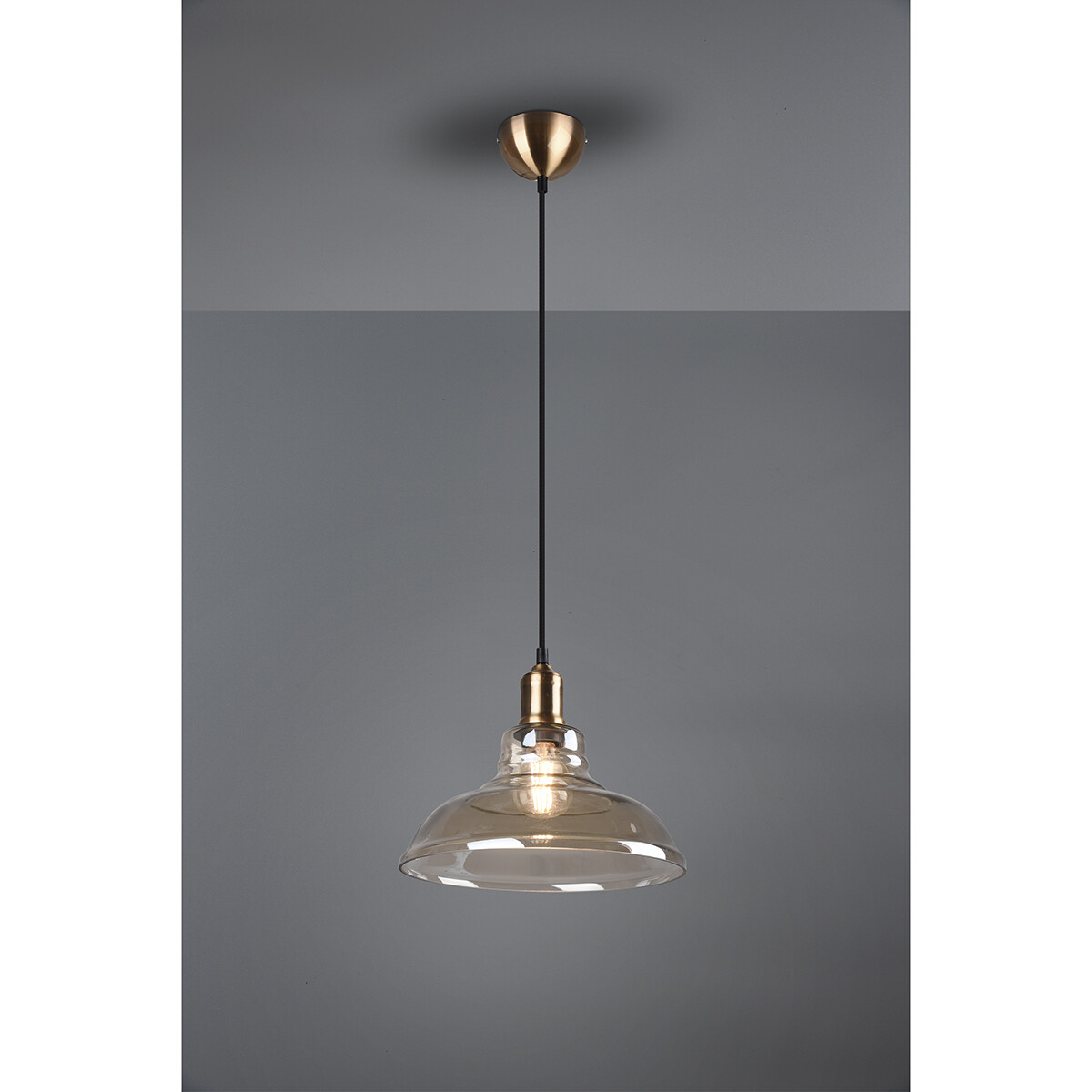 LED Deckenleuchte - Trion Aldin - E27 Sockel - Rund - Alte Bronze - Aluminium