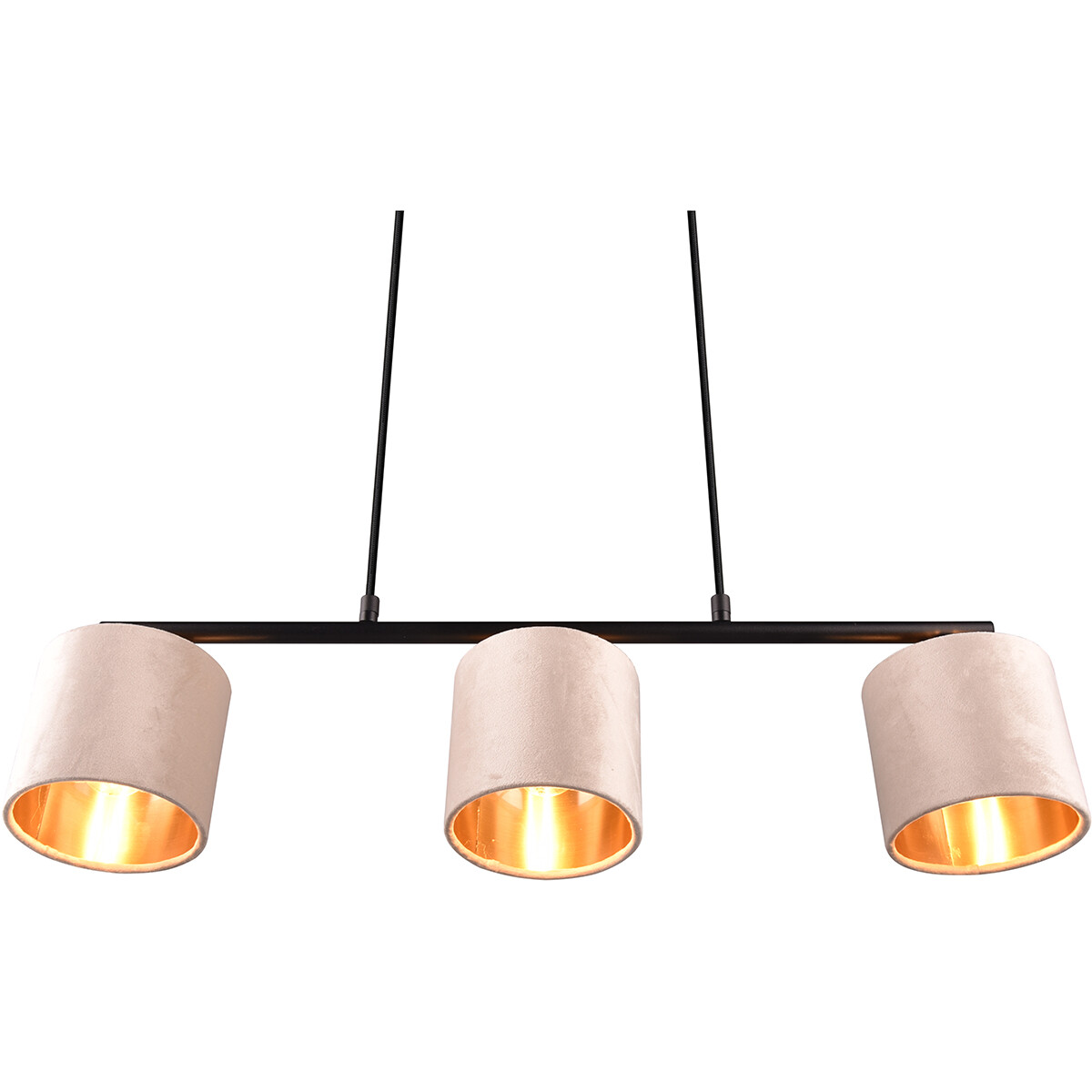 LED Hängelampe - Trion Julina - E14 Fassung - 3-flammig - Beige