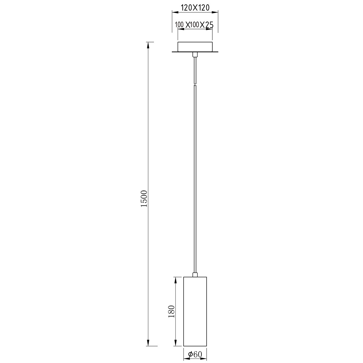 LED Deckenleuchte - Trion Mary - GU10 Sockel - 1-flammig - Rund - Mattweiß - Aluminium