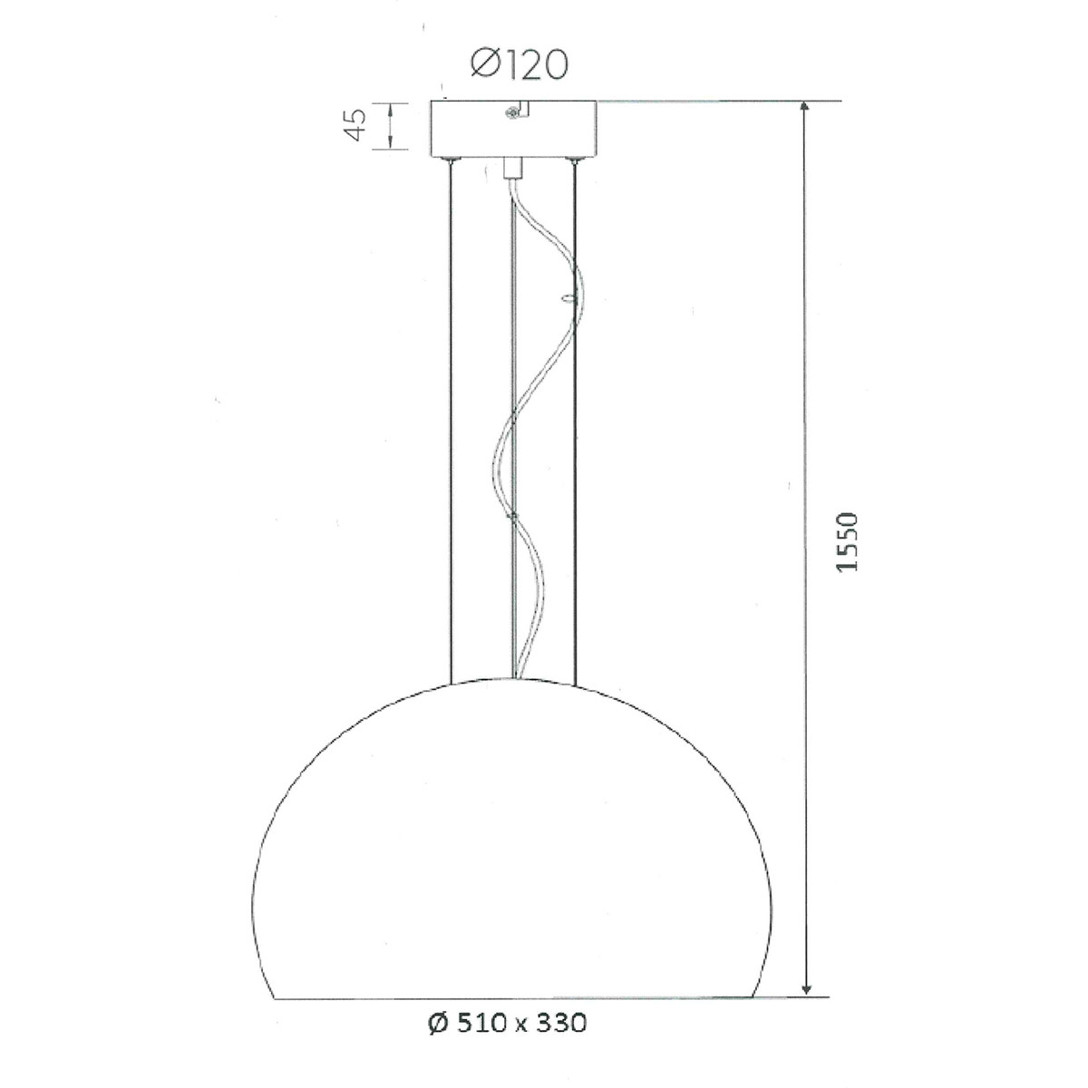 LED Hängelampe - Trion Onutia - E27 Sockel - Rund - Matt Nickel - Matt Gold - Aluminium