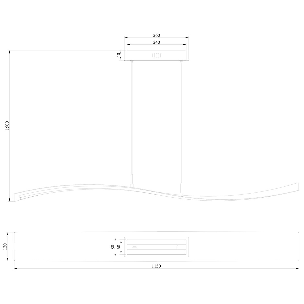 LED Deckenleuchte - Trion Salerna - 35W - Warmweiß 3000K - Rechteckig - Mattes Gold - Aluminium