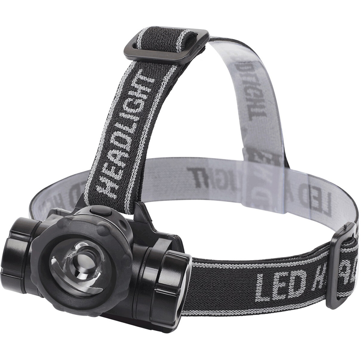 LED Stirnlampe - Aigi Buvin - Wasserdicht - 50 Meter - Schwenkbar - 1 LED - 1.8W - Schwarz | Ersetzt 10W