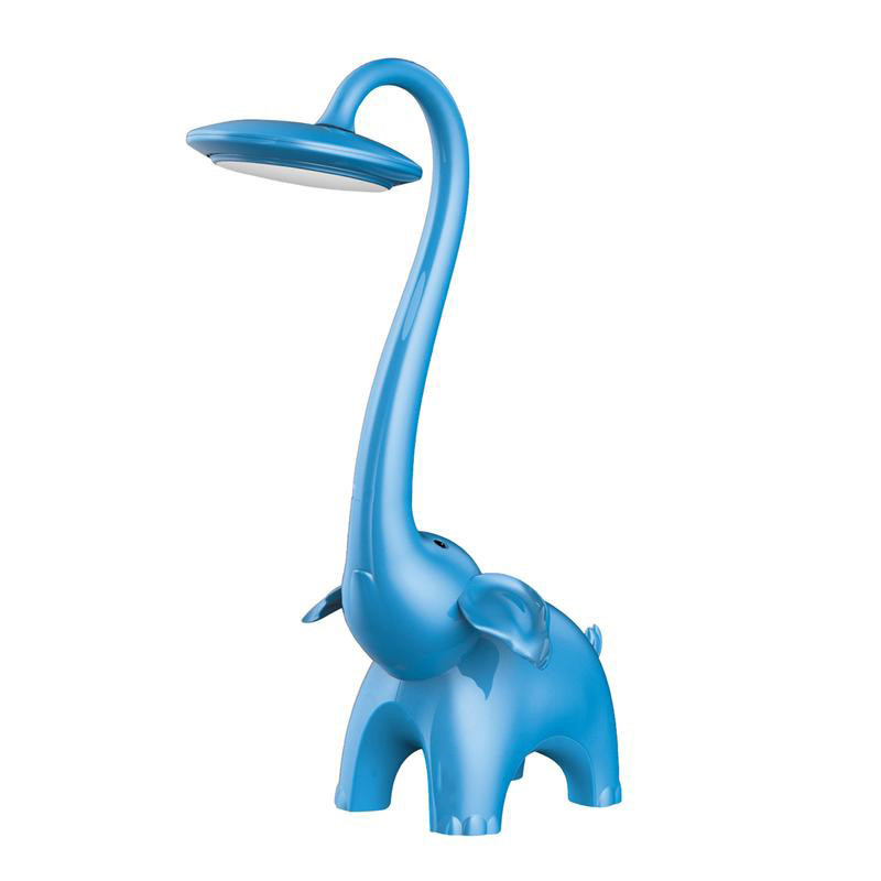 LED Kinder Nachtlicht - Tischleuchte - Elefant - Blau - Touch - Dimmbar