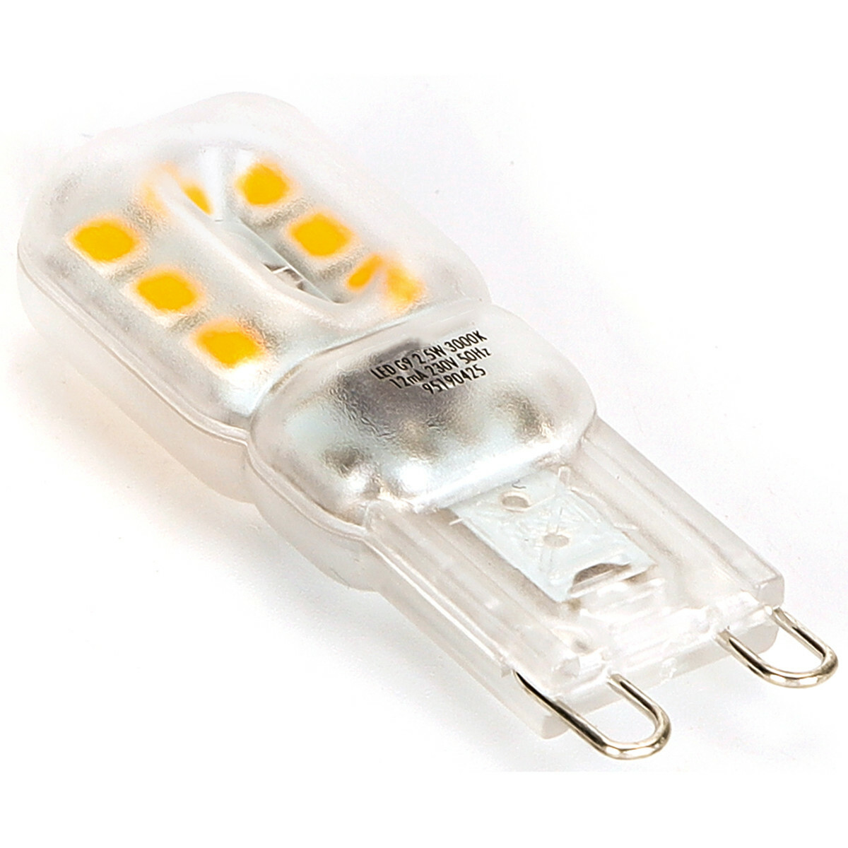 LED Lamp 10er Pack - Aigi Yvona - G9 Sockel - 2.5W - Warmweiß 3000K - Mattweiß - Kunststoff