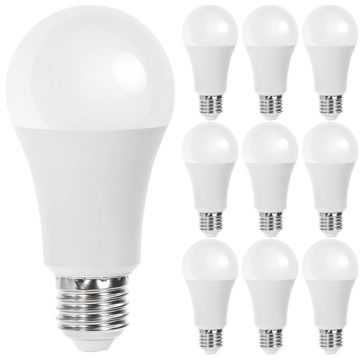 LED Lampe 10er Pack - E27 Sockel - 15W - Tageslicht 6500K