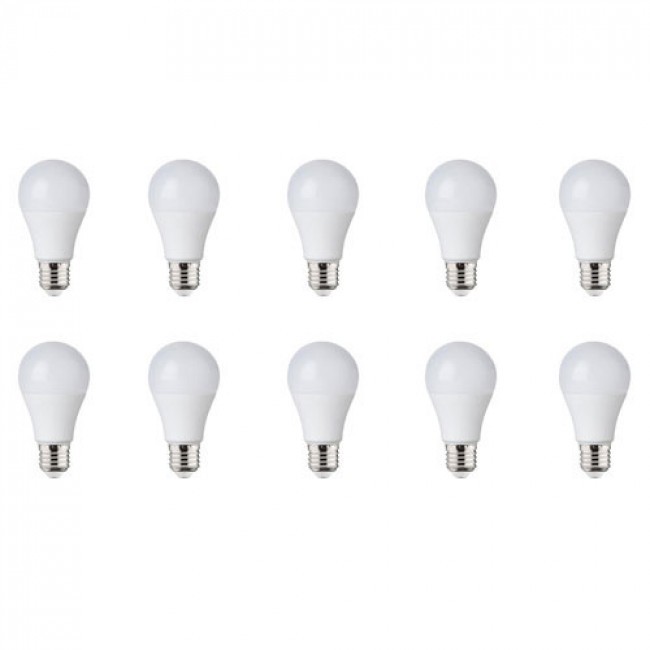 LED Lampe 10er Pack - E27 Sockel - 5W - Universalweiß 4000K