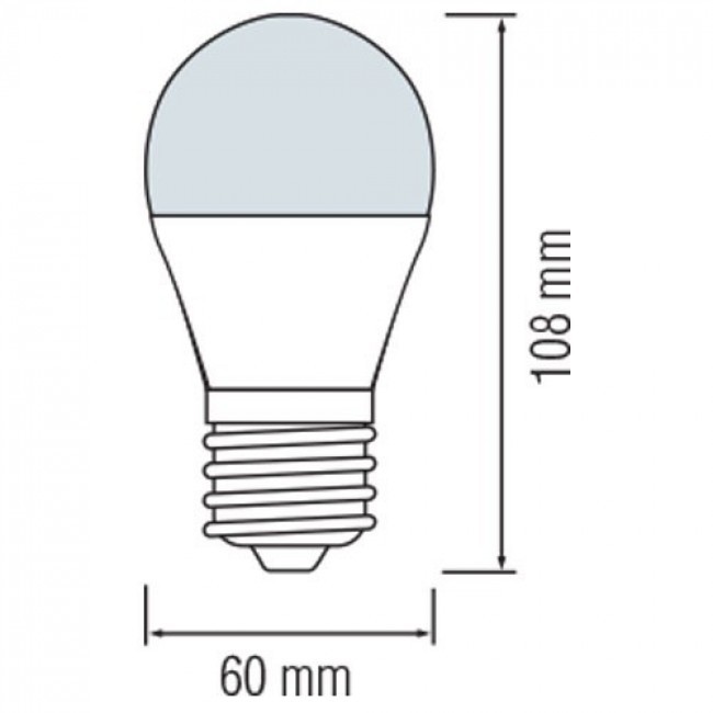 LED Lampe 10er Pack - E27 Sockel - 8W - Tageslicht 6500K