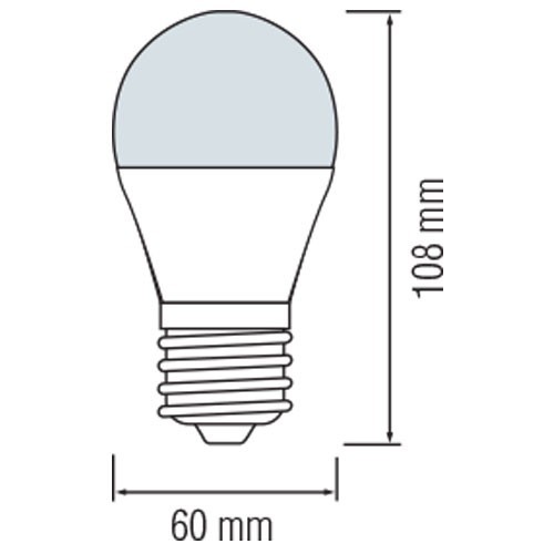 LED Lampe 10er Pack - E27 Sockel - 8W - Warmweiß 3000K