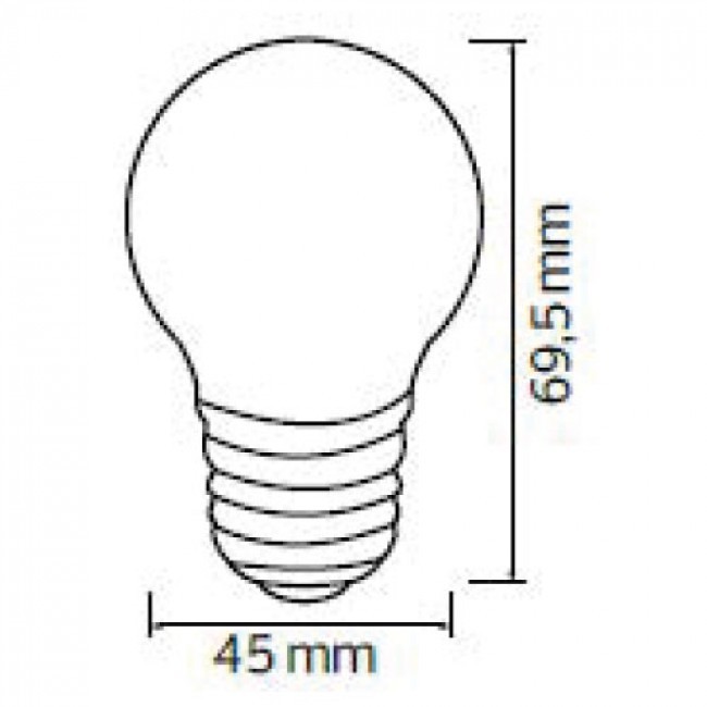 LED Lampe 10er Pack - Romba - Weiß Farbig - E27 Sockel - 1W