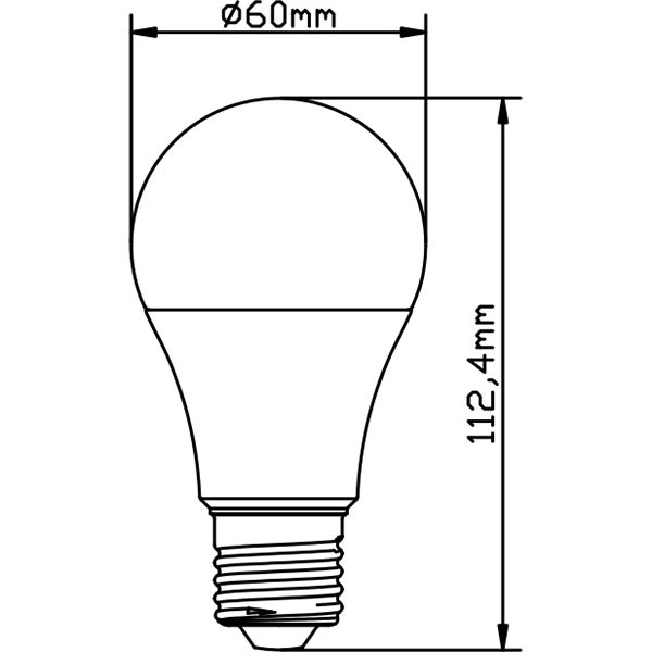 LED Lampe - E27 Sockel - 10W Dimmbar - Warmweiß 3000K