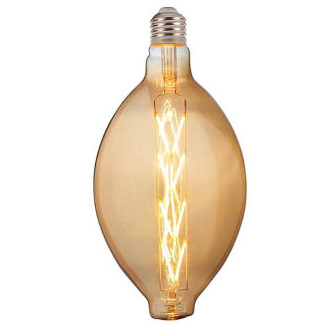 LED Lampe - Design - Elma - E27 Sockel - Amber - 8W - Warmweiß 2200K