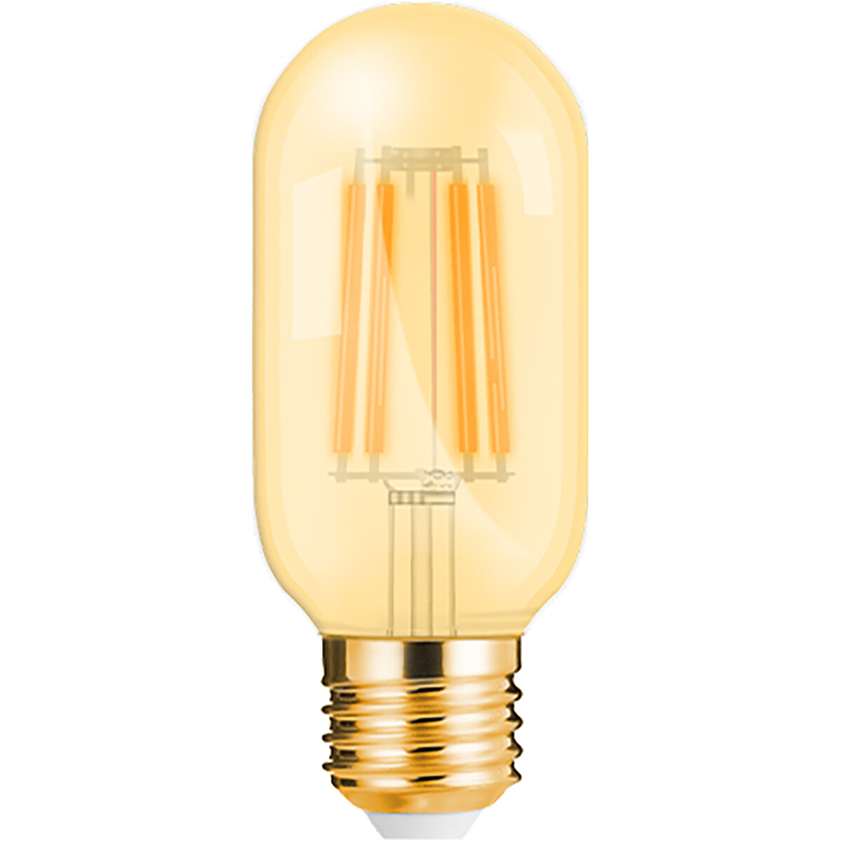 LED-Lampe E27 Rohr Filament - Brinton - Amber 4W 360lm - 822 Sehr Warmweiß 2200K - T45 | Ersatz für 32W