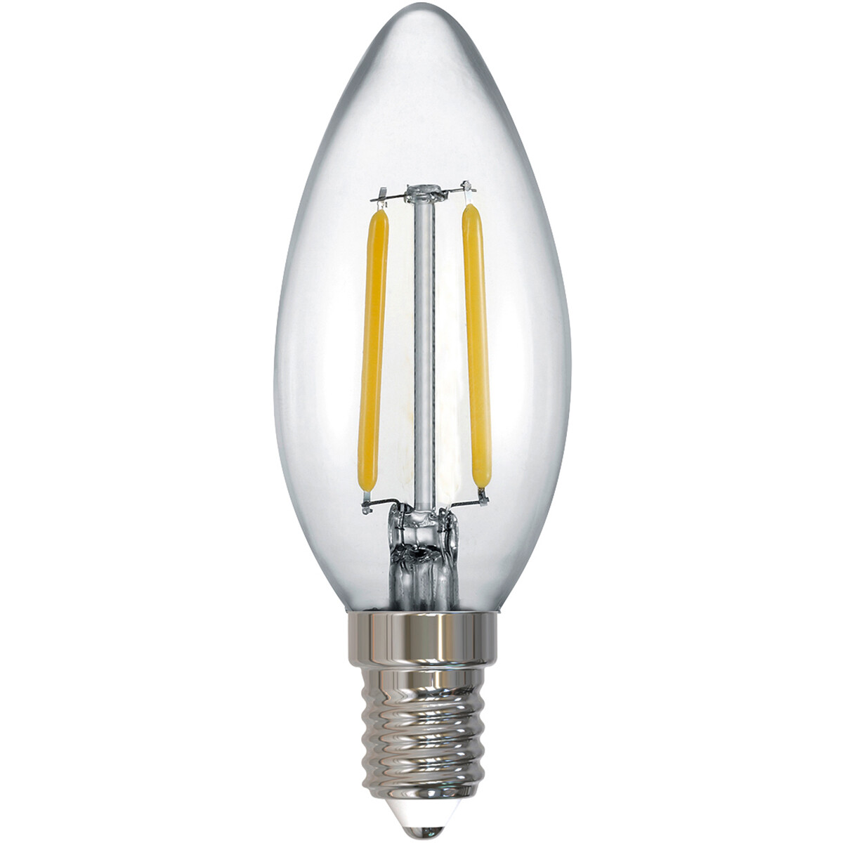 LED-Lampe - Filament - Trion Kirza - E14 Fassung - 2W - Warmweiß 2700K - Transparent Klar - Glas