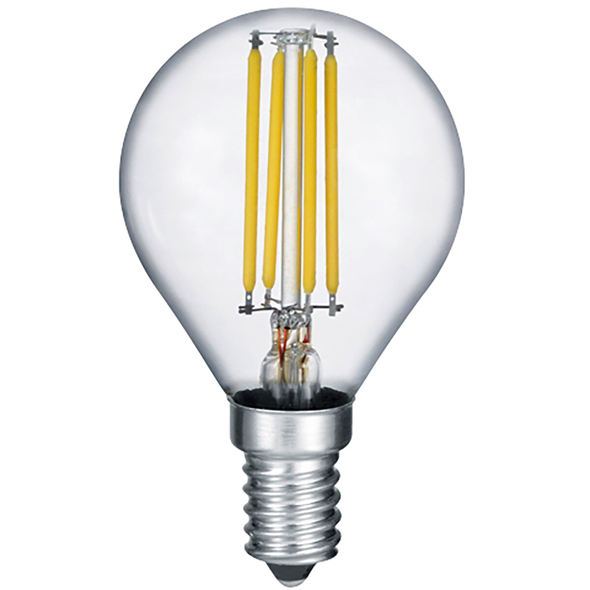 LED-Lampe - Filament - Trion Tropin - E14 Fassung - 2W - Warmweiß 2700K - Transparent Klar - Glas