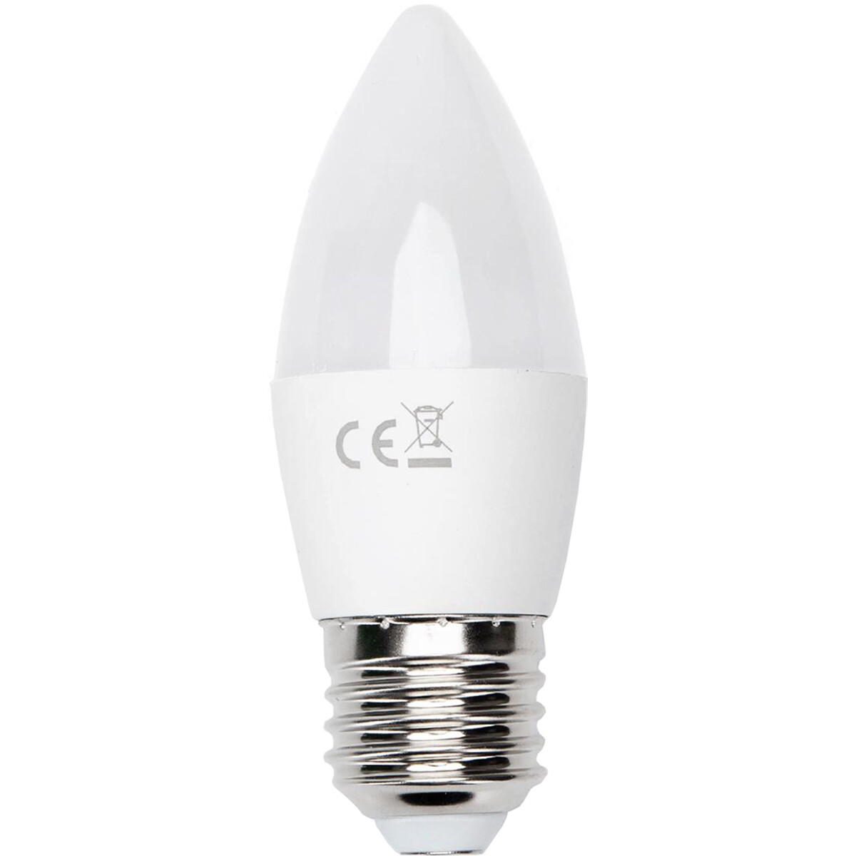 LED-Lampe - Smart LED - Aigi Exona - Bulb C37 - 7W - E27 Fassung - Wifi LED - RGB + Anpassbare Lichtfarbe - Mattweiß - Glas