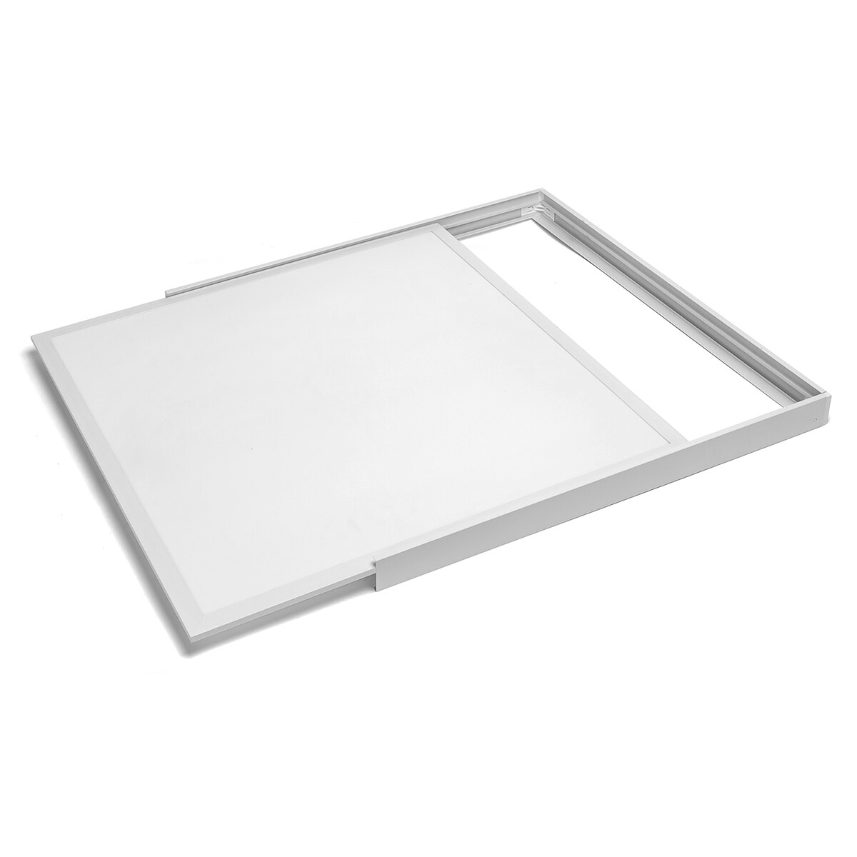 LED-Panel 60x60 - Velvalux Lumis - Natürliches Weiß 4000K - 36W - Aufbau - Quadratisch - Weiß - Flimmerfrei