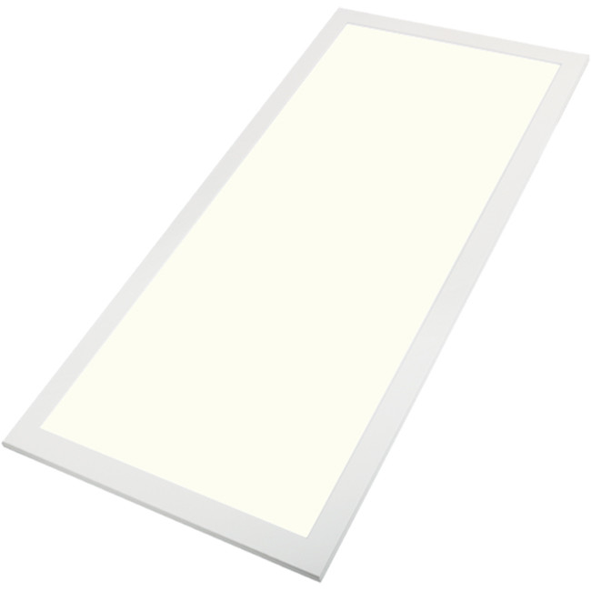 LED Panel - Aigi - 60x120 Universalweiß 4000K - 60W Einbau Rechteckig - Mattweiß - Flimmerfreies