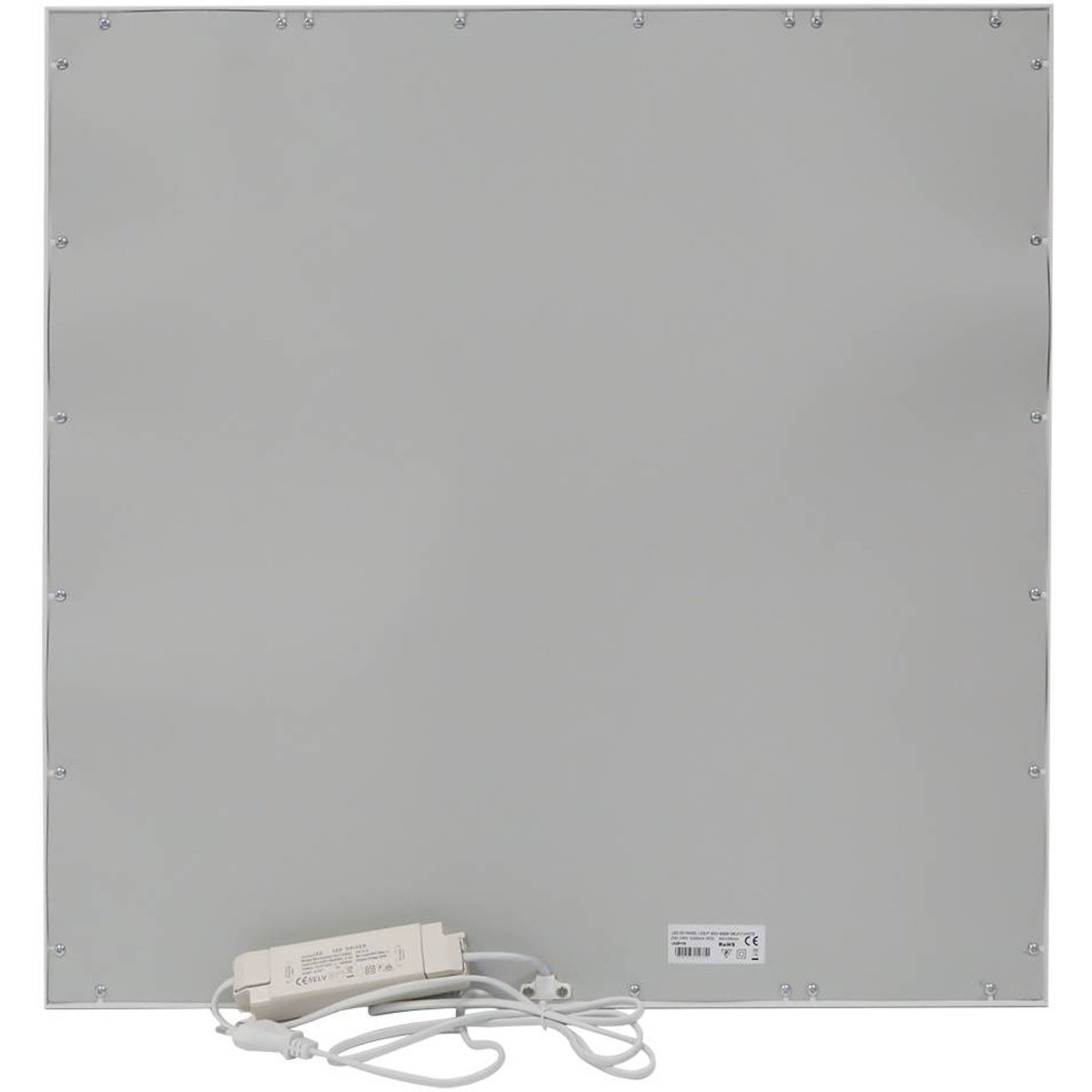 LED Panel - Aigi - 60x60 Tageslicht 6000K - 40W Einbau Quadratisch - Mattweiß - Flimmerfreies