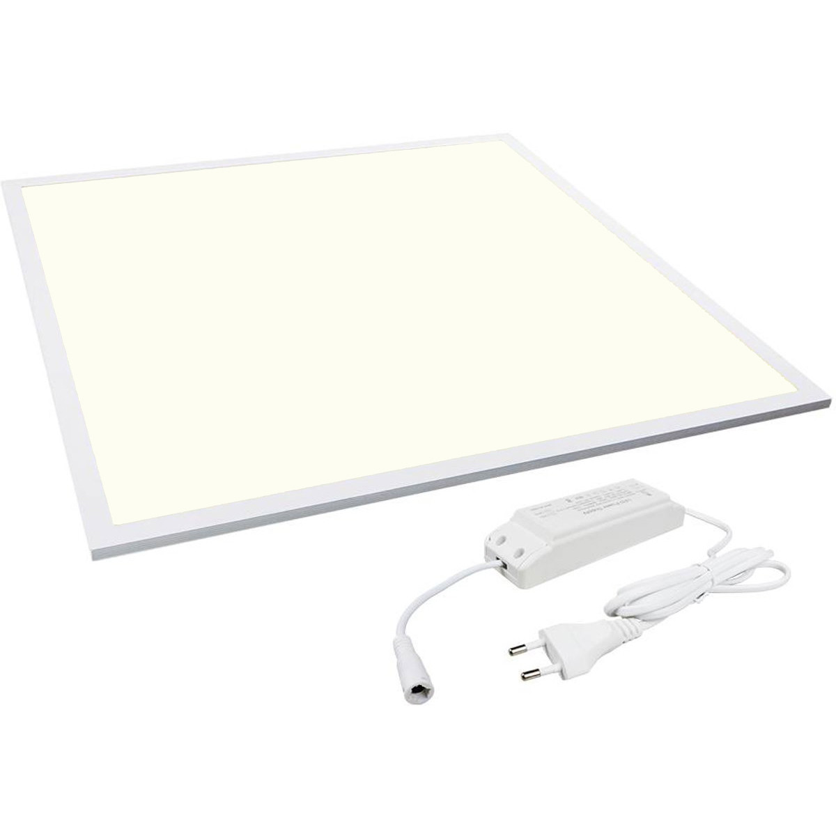 LED Panel - Aigi - 60x60 Universalweiß 4000K - 32W High Lumen - Einbau Quadratisch - Mattweiß - Flimmerfreies