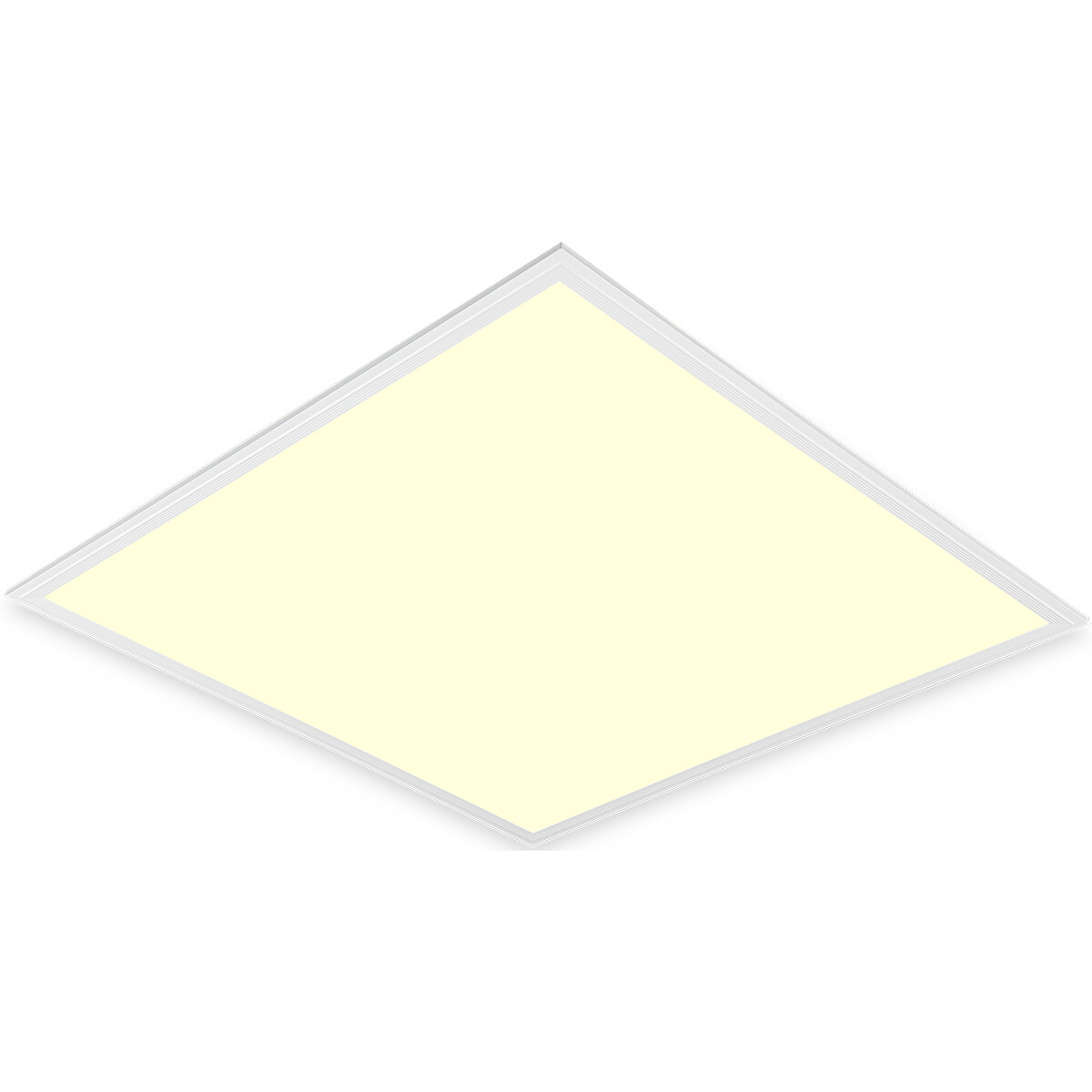 LED Panel - Aigi Clena - Dimmbar - 60x60 - Warmweiß 3000K - 40W - Einbau - Quadrat - Mattweiß - Flimmerfreies