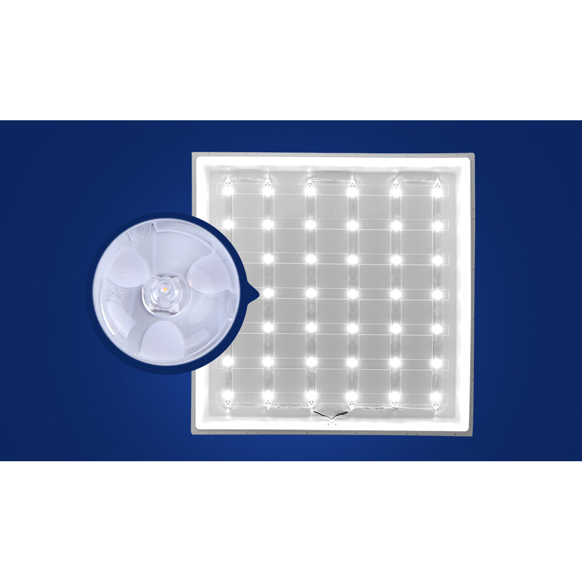 LED Panel - Aigi Hyron - 30x120 - Anpassbare Lichtfarbe CCT - 32W UGR19 - Einbau - Quadrat - Mattweiß - Aluminium - Flimmerfreies