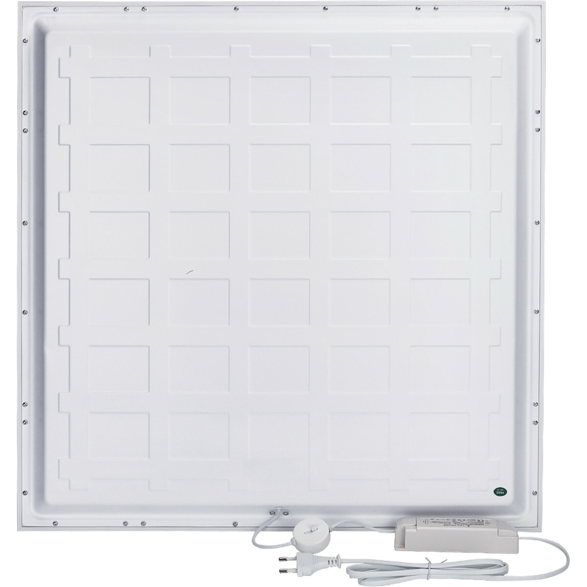 LED Panel - Aigi Hyron - 60x60 - Anpassbare Lichtfarbe CCT - 32W UGR19 - Einbau - Quadrat - Mattweiß - Aluminium - Flimmerfreies