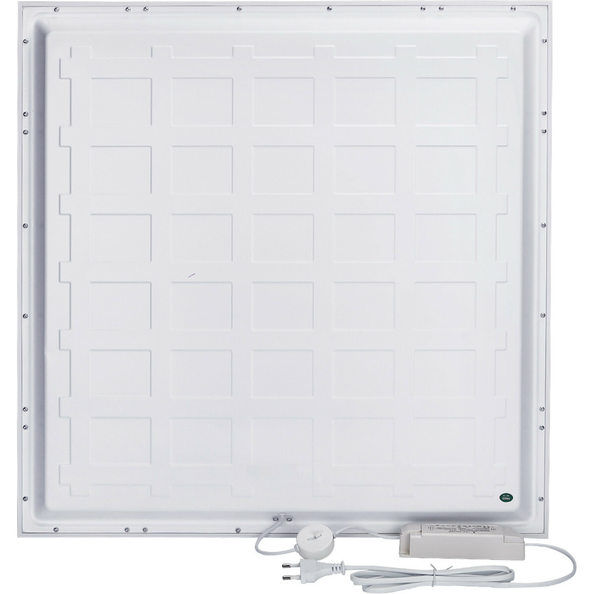 LED Panel - Aigi Hyron - 60x60 - Anpassbare Lichtfarbe CCT - 40W - Einbau - Quadrat - Mattweiß - Aluminium - Flimmerfreies