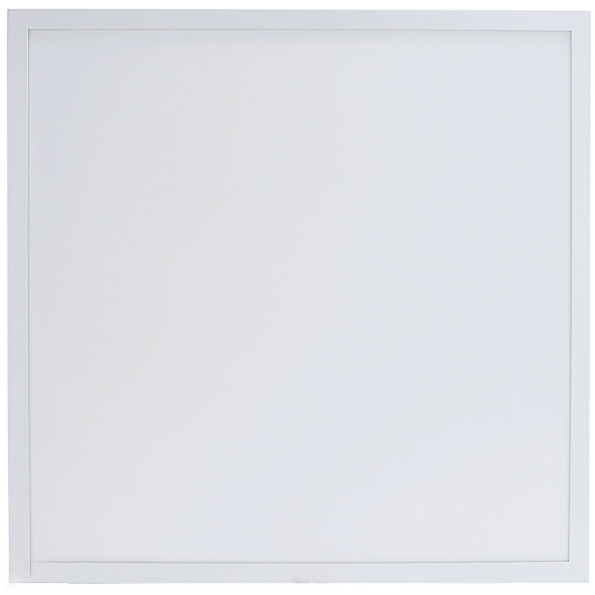 LED Panel - Aigi Hyron - 62x62 - Warmweiß 3000K - 40W - Einbau - Quadratisch - Mattweiß - Aluminium - Flackerfrei