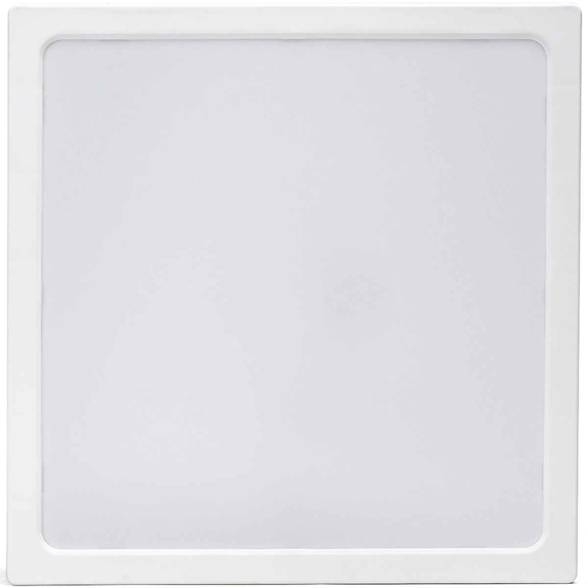 LED Panel - Downlight - Aigi - Neutralweiß 4000K - 24W - 30x30 - Aufbau - Quadrat - Weiß - Flimmerfrei