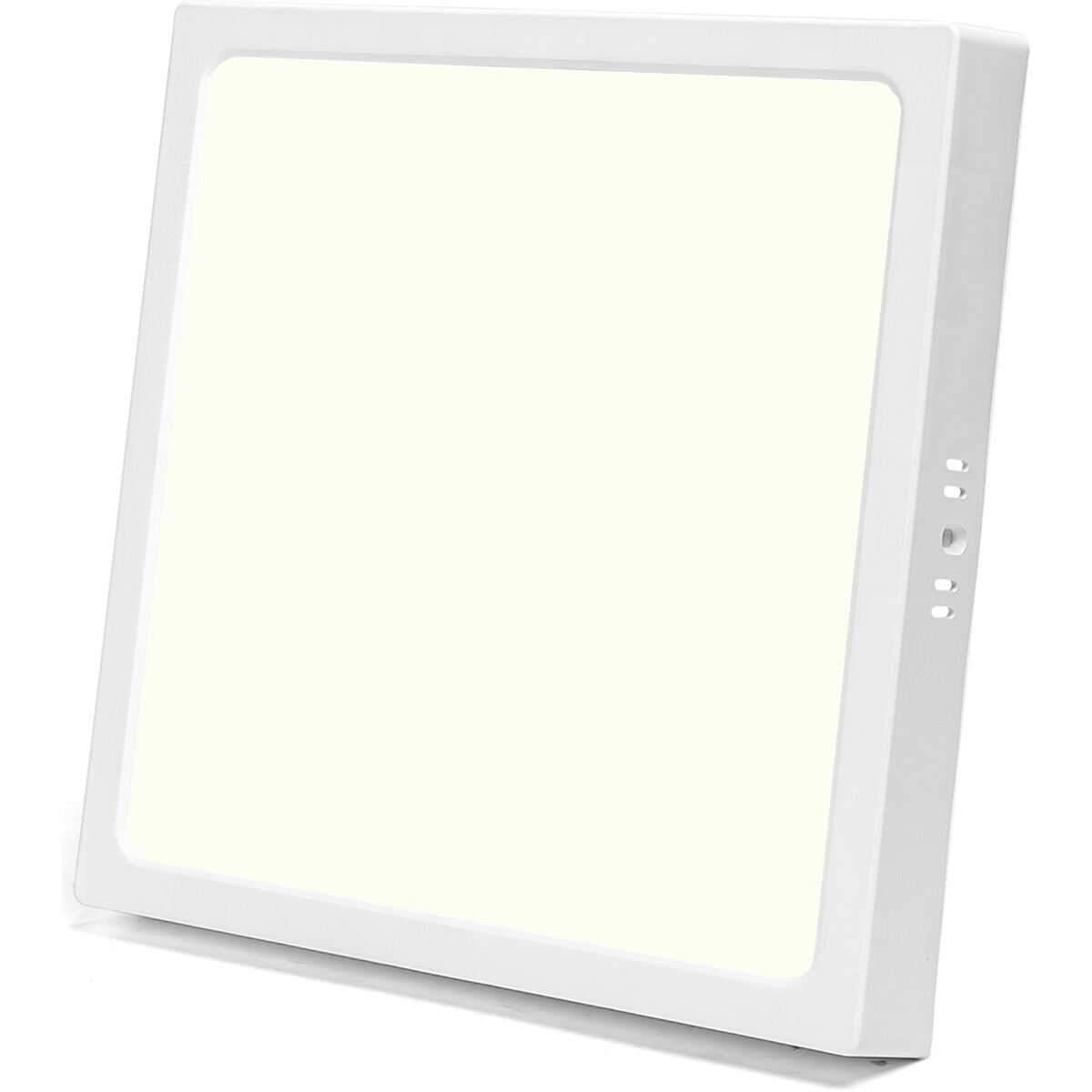 LED Panel - Downlight - Aigi - Neutralweiß 4000K - 24W - 30x30 - Aufbau - Quadrat - Weiß - Flimmerfrei