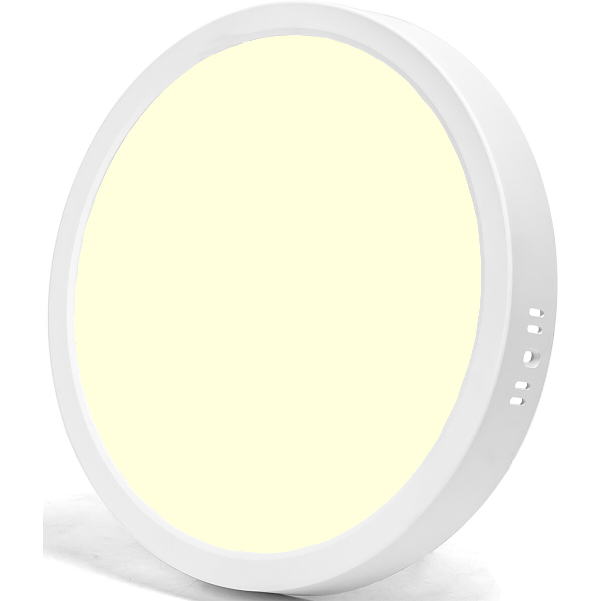 LED Panel - Downlight - Aigi - Warmweiß 3000K - 24W - Ø30 - Aufbau - Rund - Weiß - Flimmerfrei