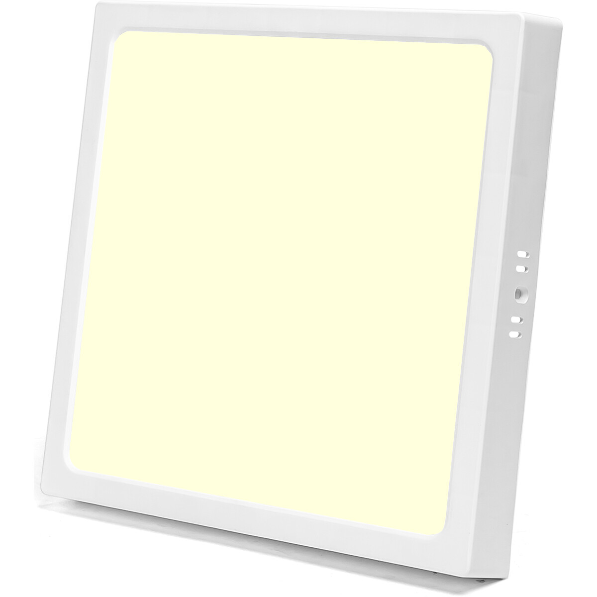 LED Panel - Downlight - Aigi - Warmweiß 3000K - 24W - 30x30 - Aufbau - Quadrat - Weiß - Flimmerfrei