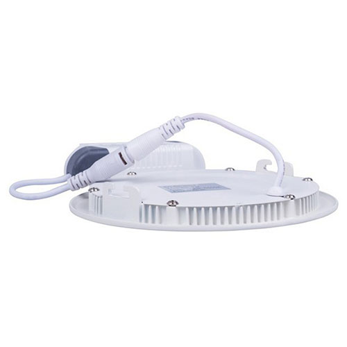 LED Downlight Slim - Einbau Rund 3W - Dimmbar - Warmweiß 3000K - Mattweiß Aluminium - Ø90mm