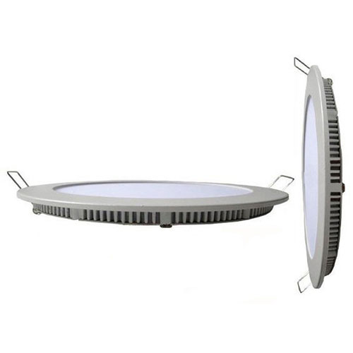 LED Downlight Slim - Einbau Rund 3W - Dimmbar - Warmweiß 3000K - Mattweiß Aluminium - Ø90mm