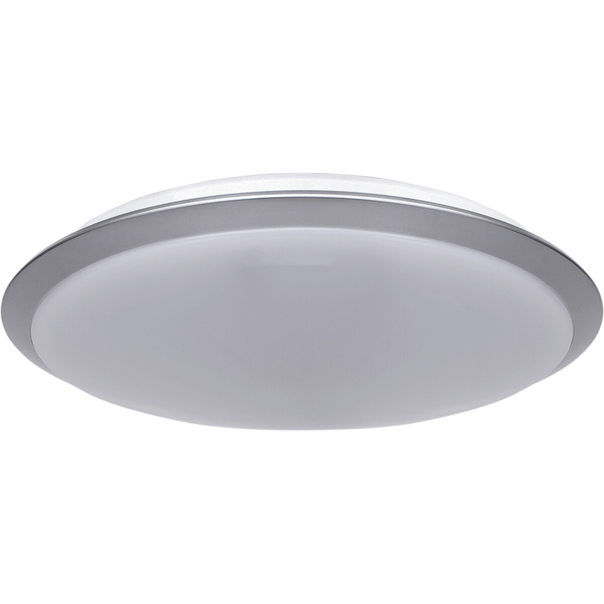 LED Deckenleuchte - Aigi Ashly - Aufbau Rund 24W - Tageslicht 6500K - Silber - Aluminium