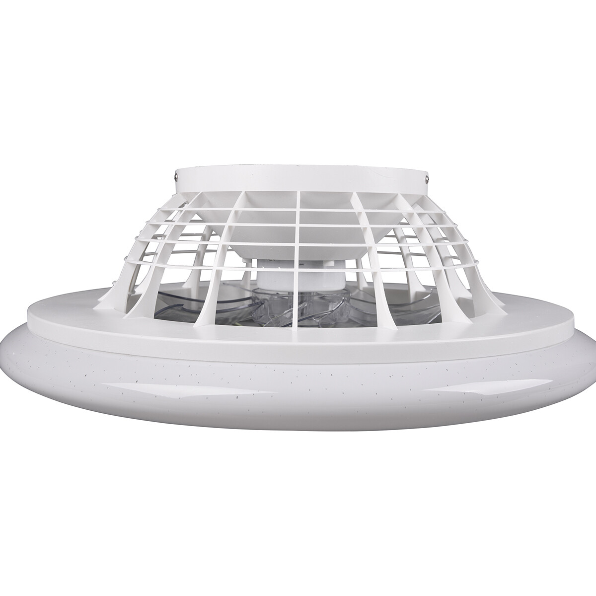 LED Deckenleuchte mit Ventilator - Deckenlüfter - Trion Romina - 30W - Rund - Matt Titan - Kunststoff