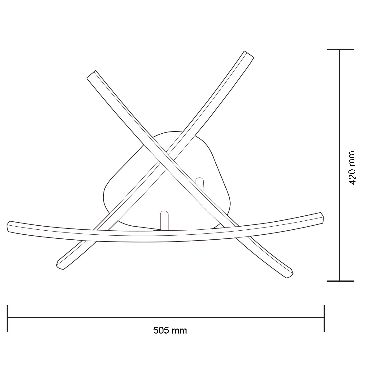 LED Deckenlampe - Deckenbeleuchtung - Critos - 20W - Neutralweiß 4000K - Mattchrom - Aluminium