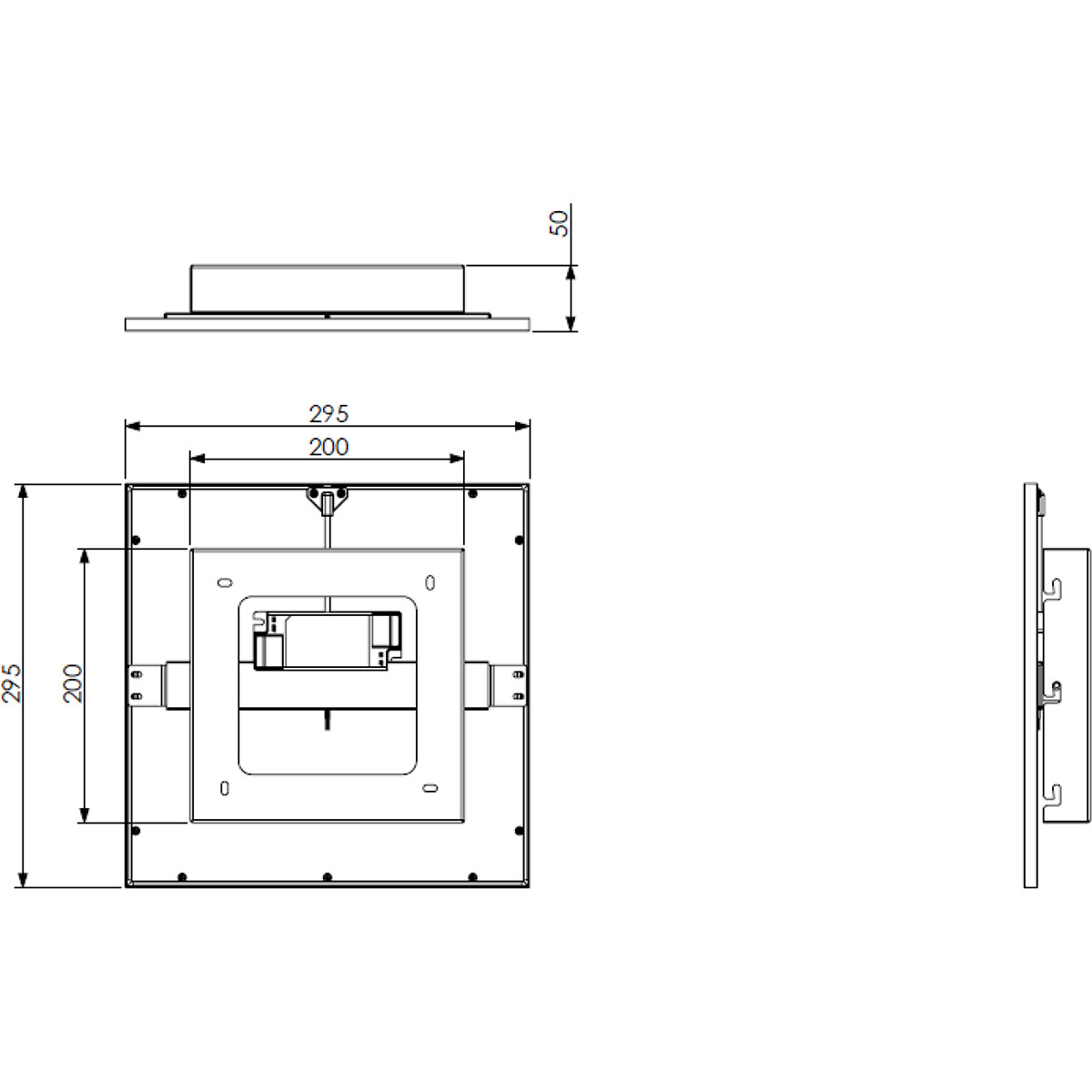 LED Deckenlampe - Deckenbeleuchtung - Trion Alina - 13.5W - Warmweiß 3000K - Matttitan - Aluminium - 30cm