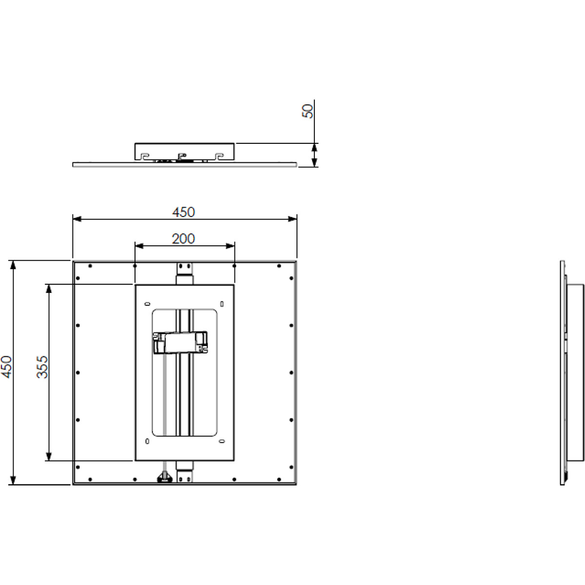 LED Deckenlampe - Deckenbeleuchtung - Trion Alina - 18W - Warmweiß 3000K - Matt Schwarz - Aluminium - 45cm