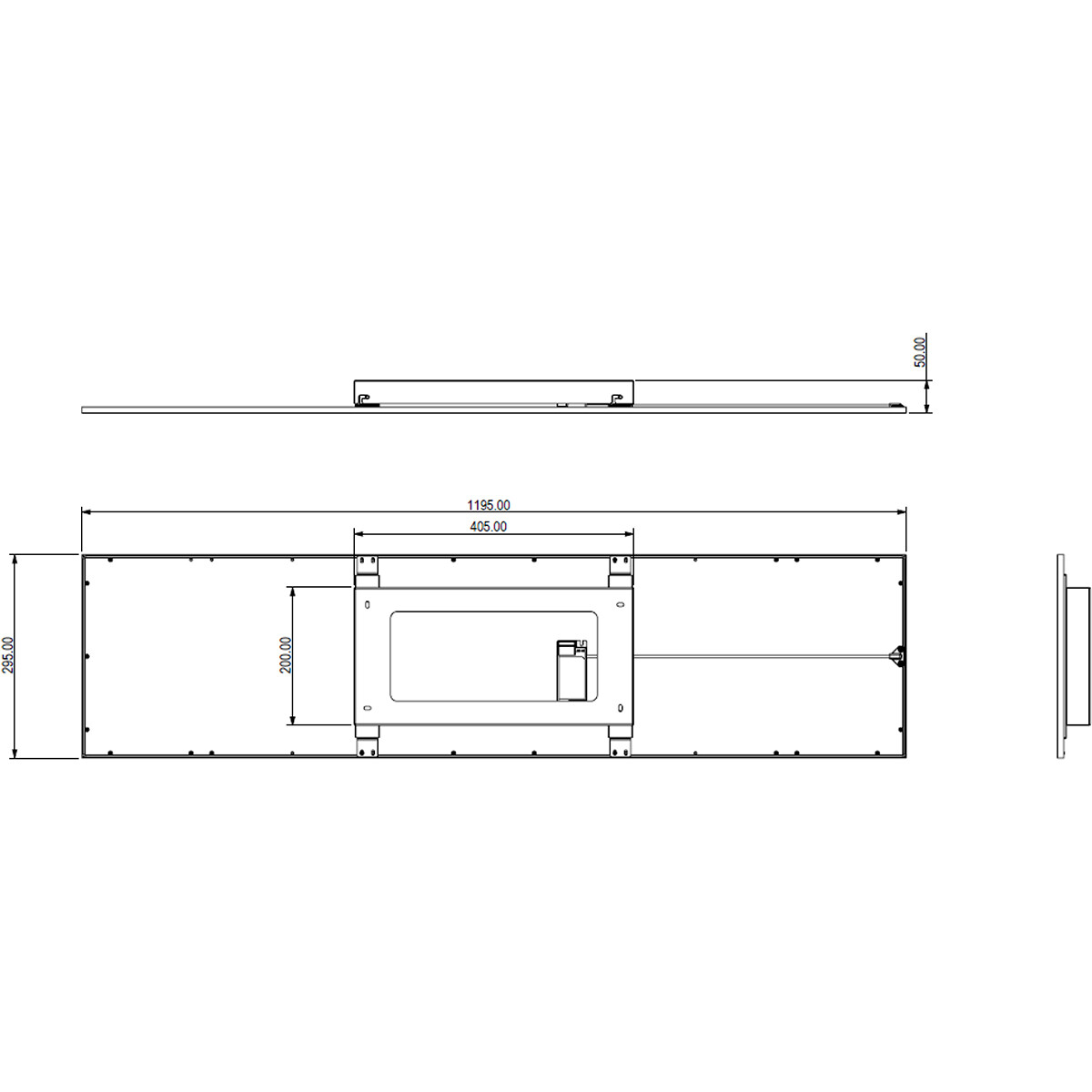 LED Deckenlampe - Deckenbeleuchtung - Trion Alina - 34W - Warmweiß 3000K - Matt Schwarz - Aluminium - 120cm