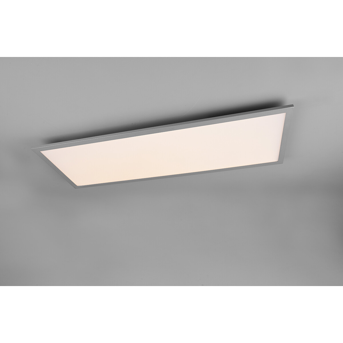 LED Deckenlampe - Deckenbeleuchtung - Trion Alina - 34W - Warmweiß 3000K - Matt Titan - Aluminium - 80cm