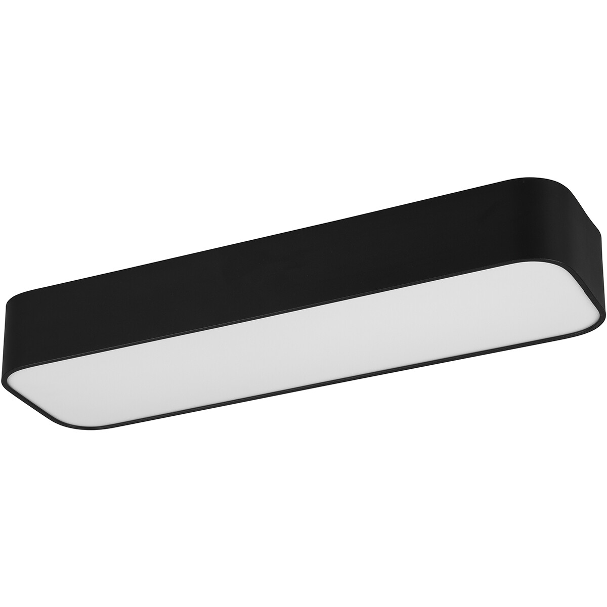 LED Deckenlampe - Deckenbeleuchtung - Trion Astinto - 21W - Anpassbare Lichtfarbe - Dimmbar - Rechteckig - Matt Schwarz - Aluminium