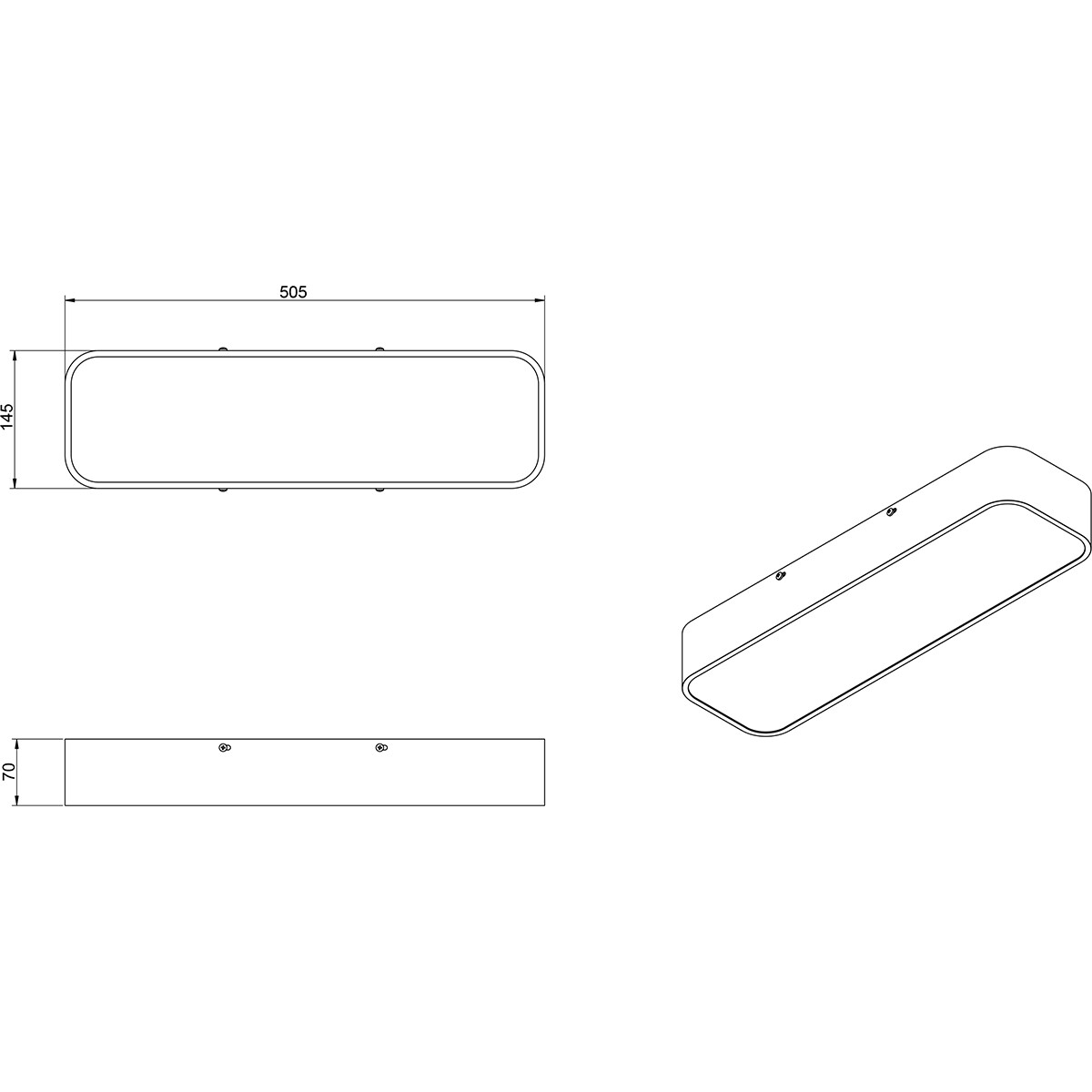 LED Deckenlampe - Deckenbeleuchtung - Trion Astinto - 21W - Anpassbare Lichtfarbe - Dimmbar - Rechteckig - Matt Schwarz - Aluminium